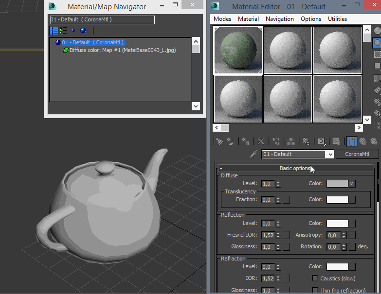 Texture maps not visible in perspective or camera viewport