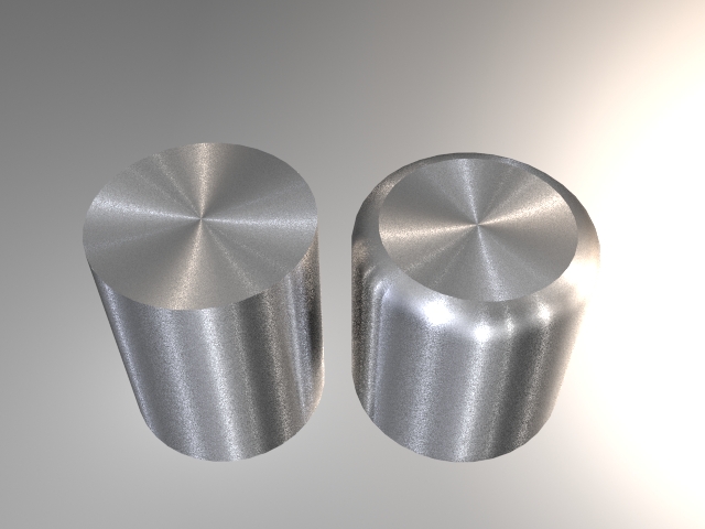 Maybe a Bug?] Anisotropic reflection on capped cylinders